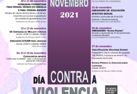 A Pobra estende a todo o mes de novembro as actividades polo Día Internacional da Eliminación da Violencia contra a Muller